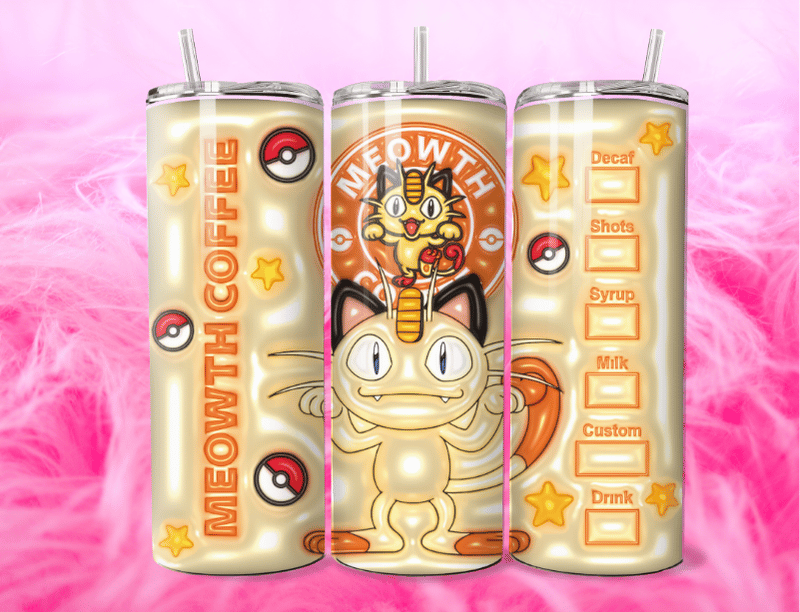Meowth Coffee 20oz Tumbler