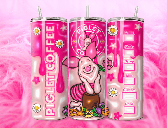 READY TO PRESS 20oz TUMBLER WRAP PRINT - Pig-Let