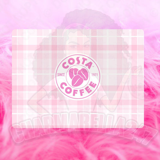 Cos-ta Pink Plaid Chopping Board