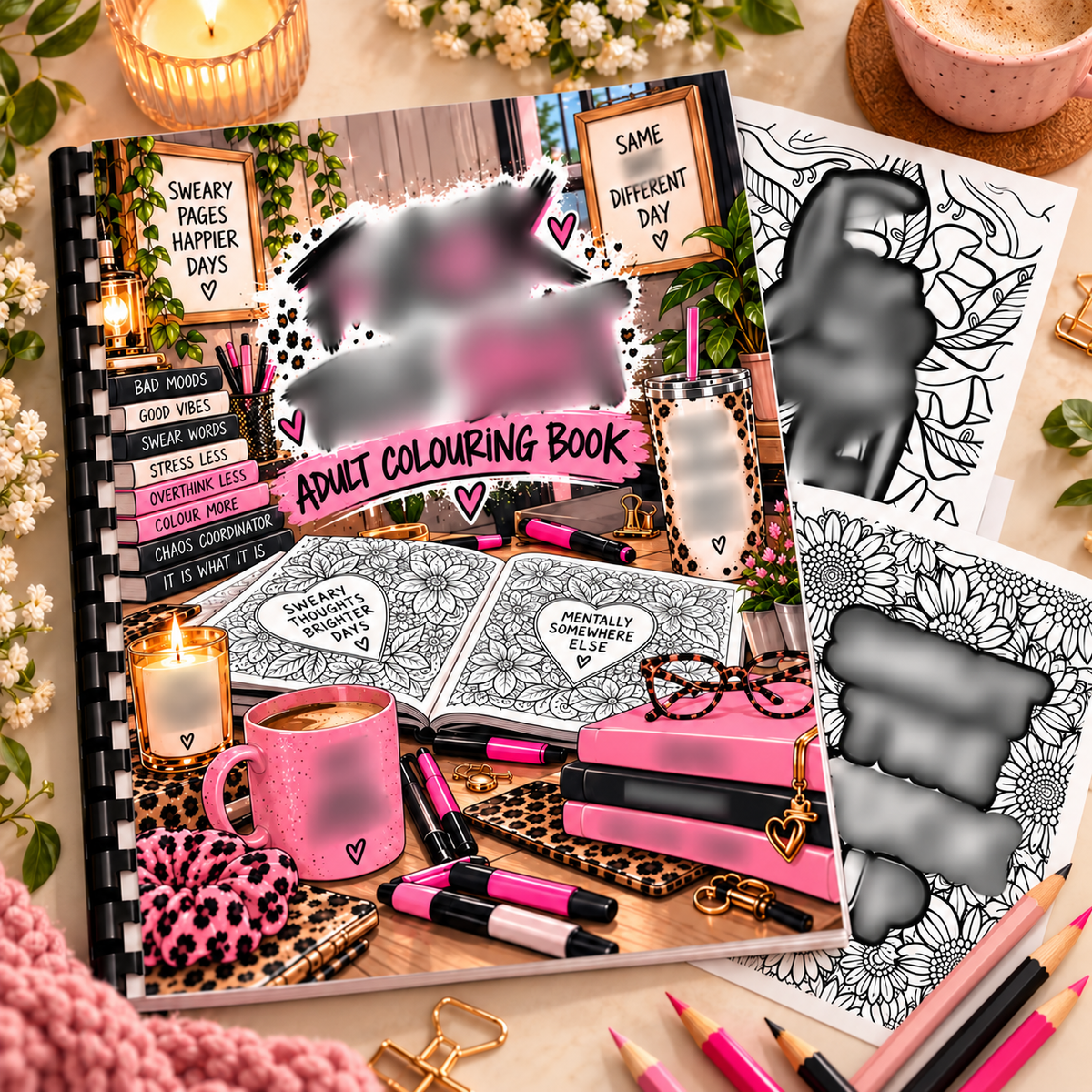 Adult Sweary A4 Colouring Book
