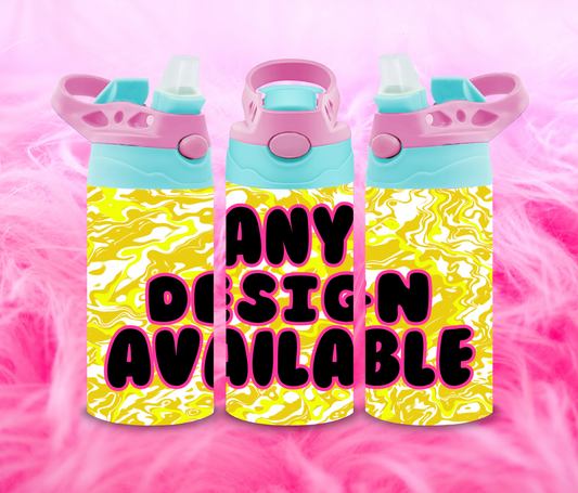12oz Flip Top Bottles Custom (Colourful Lids with image upload)