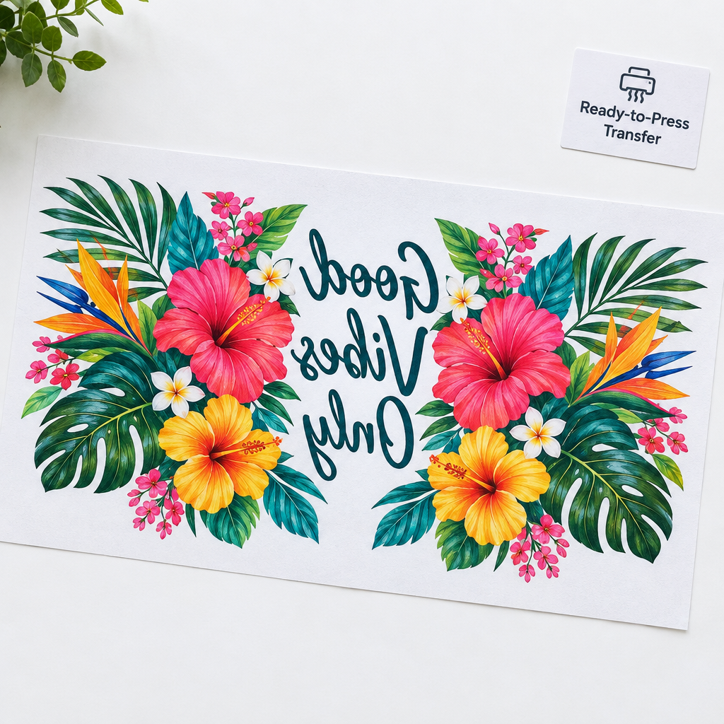 Mirrored sublimation transfer sheet