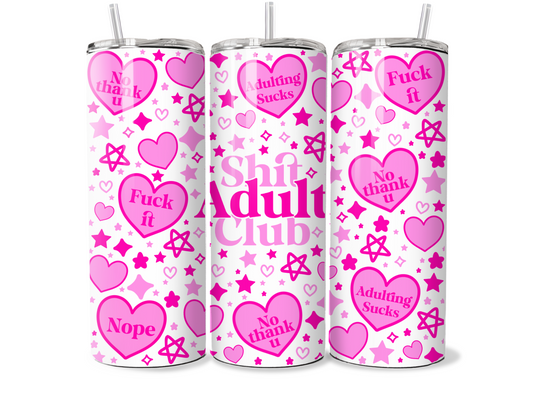 SHXT ADULT CLUB 20oz Tumbler